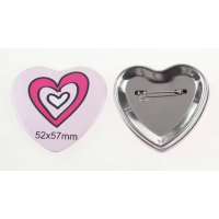 Heart Pin Button Badge