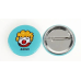 Round Pinback Button Badge 1 inch, 1.25 inch, 1.5 inch, 1.75 inch, 2 inch, 2.2 inch, 2.28 inch, 3 inch, 4 inch (PLASTIC or METAL BACK)